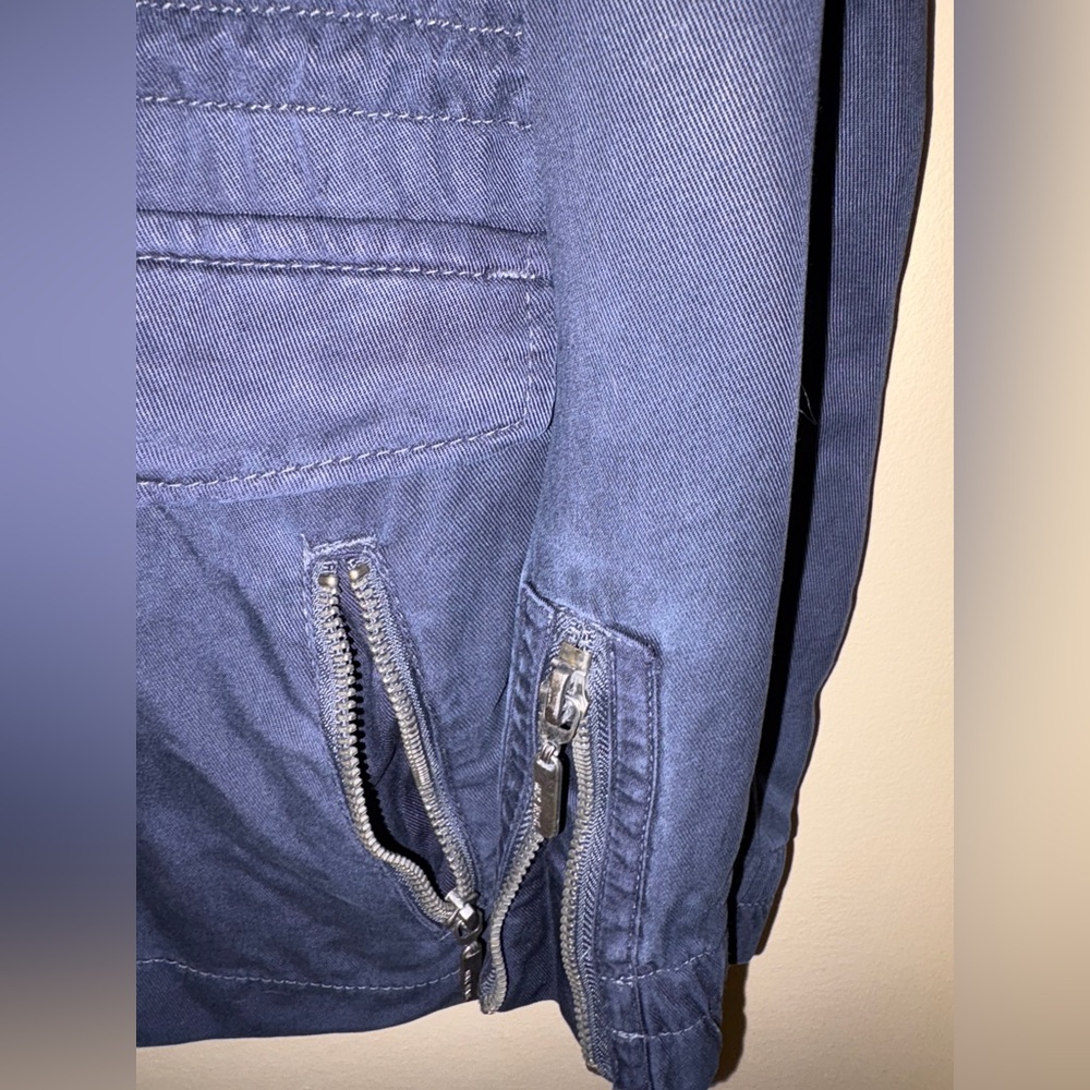 Max Jeans Dark Blue lightweight Utility Jacket size medium - Picture 6 of 15
